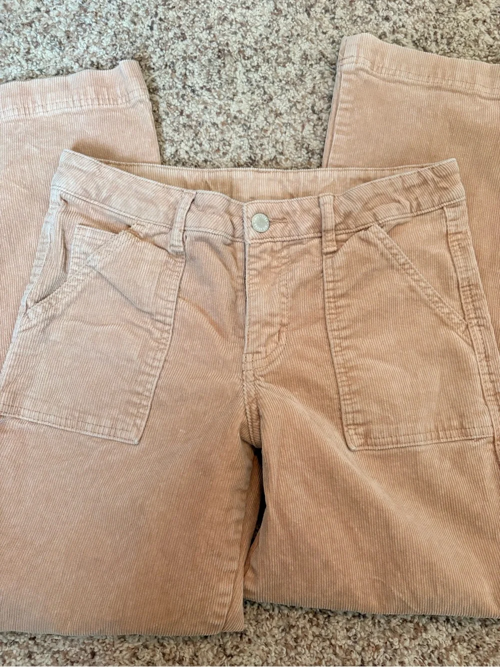 art class Kids Corduroy Utility Pants in Khaki